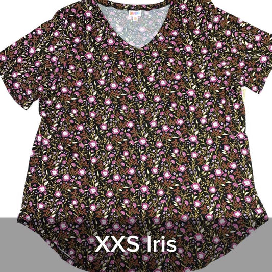 Iris - Black Mauve Floral
