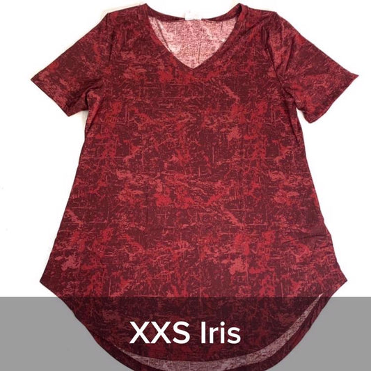 Iris - Red Subtle Splatter
